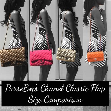 chanel bag measurements|Chanel Classic Flap Bag Size Comparison.